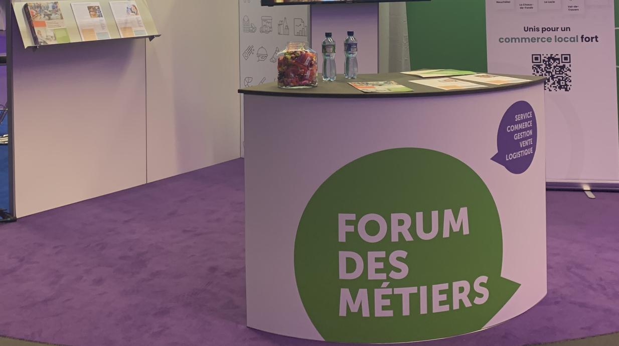 Quatre associations gérées par la CNCI au Forum des métiers à La Chaux-de-Fonds