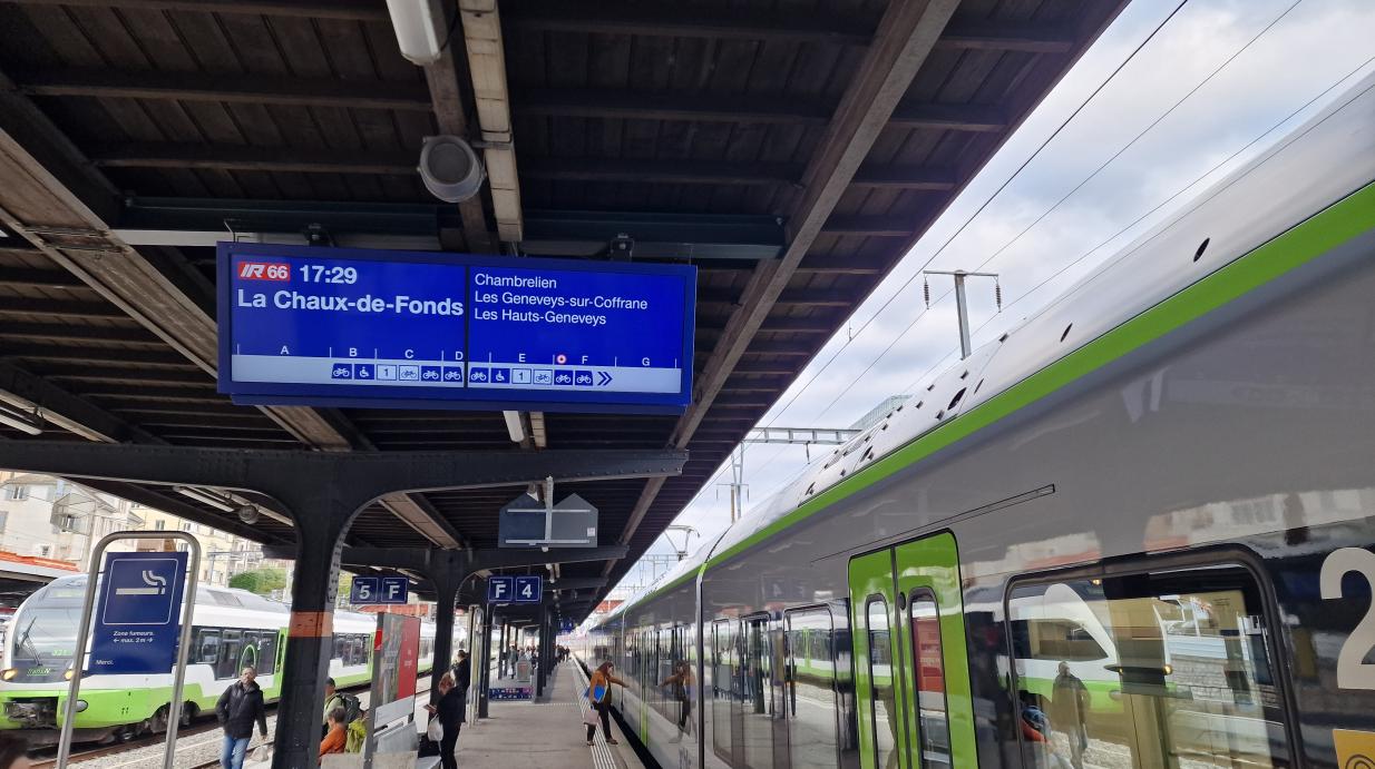 La ligne directe entre Neuchâtel et La Chaux-de-Fonds fait partie des projets prioritaires du Conseil fédéral