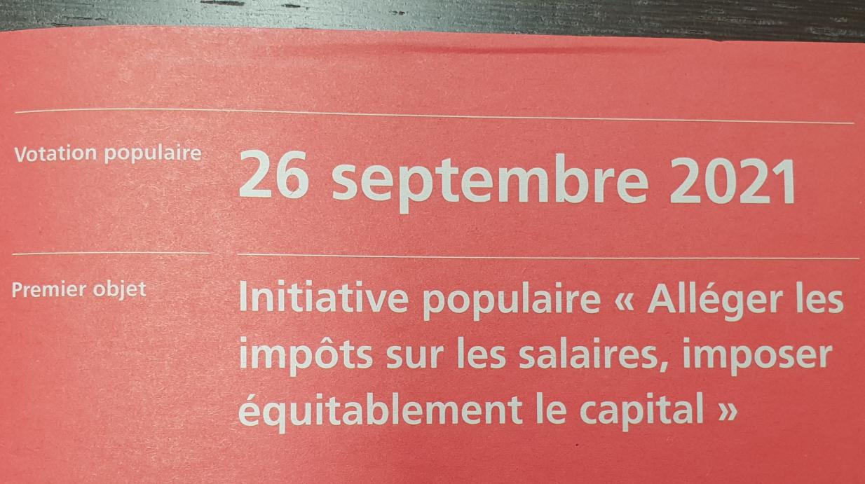 La CNCI et l'UNAM satisfaites du refus de l'initiative "Alléger les impôts sur les salaires, imposer équitablement le capital"