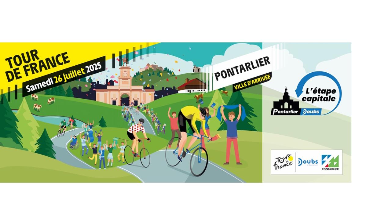 En train direction Pontarlier pour l’arrivée de la 20ème étape du Tour de France.