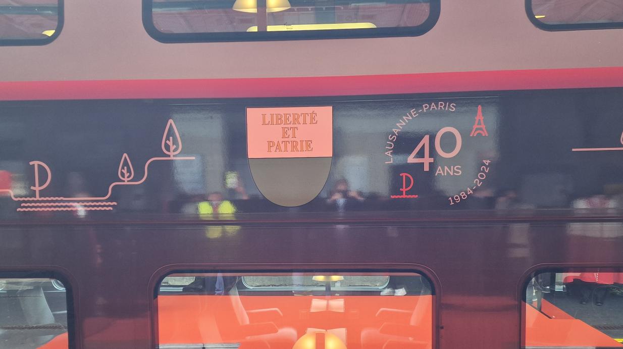 Baptême de la rame TGV Lyria pour les 40 ans du Lausanne-Paris