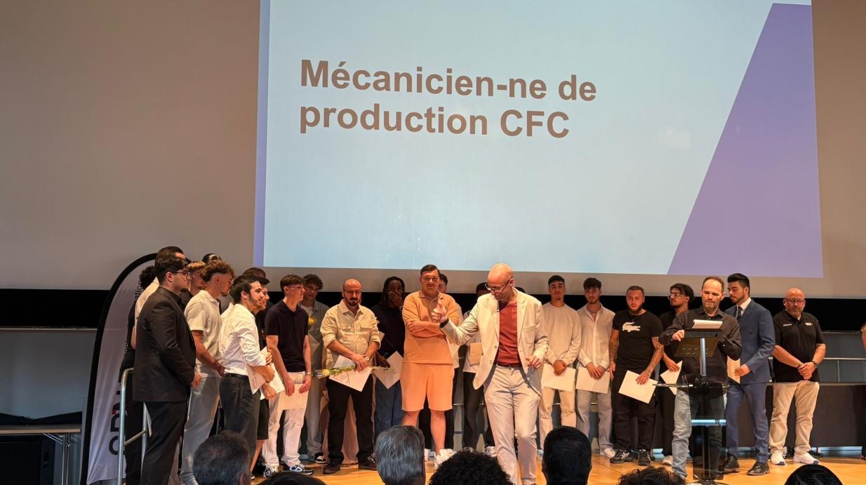 comec récompense l'excellence lors de la remise des CFC dans les métiers de la mécanique