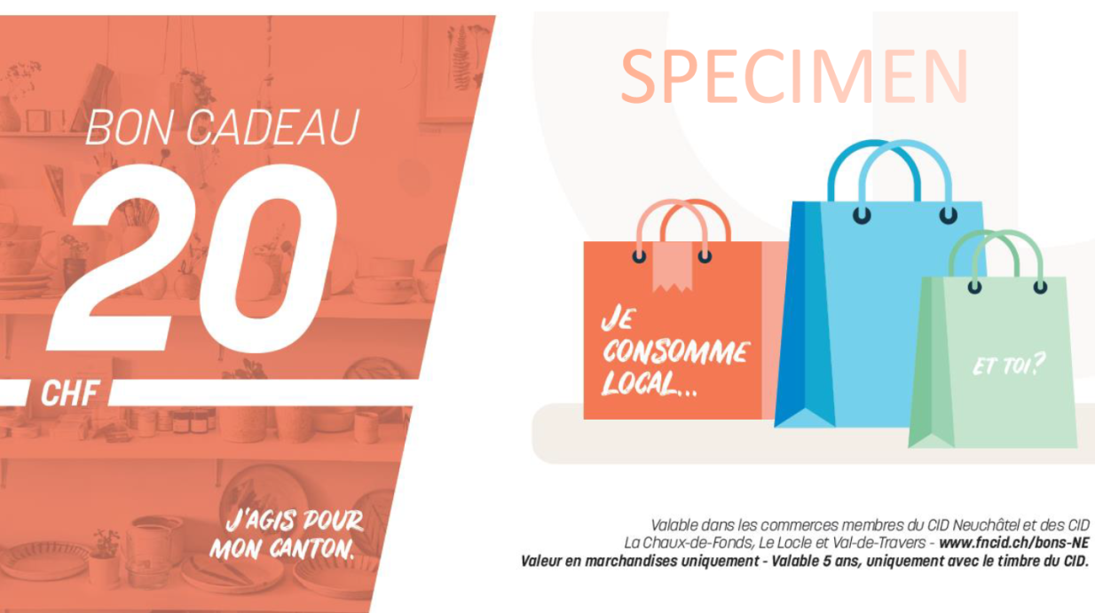 Bons cadeaux pour soutenir les commerces locaux