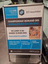 A Marin-Centre, durant toute la semaine, promotion active du Championnat romand des installateurs-électriciens