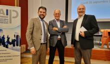 3 Présidents de 4 associations: Damien Cottier (UNAM), Philippe Lebet (AIP), Philippe Bauer (Convention Patronale et FNSO)