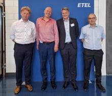 Hubert Ermer, CEO de HEIDENHAIN, Alexander Hirter, CEO d'ETEL, Charles Constantin, Membre de la Direction CNCI, et Jean-Marc Vaucher, CTO d'ETEL,