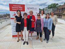 Line Pillet, Géraldine Vuilliomenet, Pascale Leutwiler, Mélissa Monnier, Claudia Grivel, Michèle Lisibach et Laurence Jobin