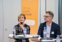 Juliette Muller, Responsable innovation chez G&F CHÂTELAIN, et Pierre Voumard, Directeur général chez Anton Paar TriTec SA
