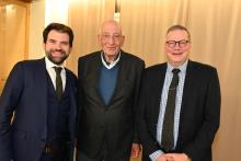 Photo souvenir: Damien Cottier, Pascal Couchepin et Florian Németi