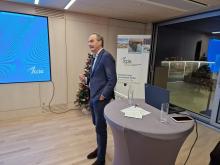 Gilles Rufenacht, Directeur général de Genève Aéroport, fait la promotion de son infrastructure