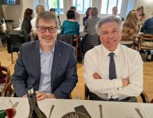 Laurent Amez-Droz, Conseiller communal de Laténa et Emmanuel Raffner, Président de la CNCI