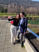 Selfie pour Isabelle Augsburger et Loïs Auberson