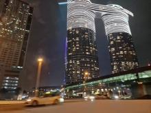Dubaï by night: light show sur les tours (III)