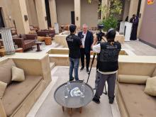 Sharjah FDI Office: Florian Németi interviewé par des médias locaux.