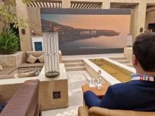 Sharjah FDI Office: promotion du Canton de Neuchâtel sur grand écran