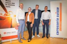 Les organisateurs de la remise des CFC: Gaël Lanthemann, Roxane Zappella, Charles Constantin et Paolo Roxo