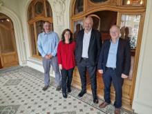 Pour mener la barque de lcdf27: Olivier Schinz, directeur exécutif, Jean Studer, président, Jean-Kley Tullii, vice-président, et Anna Golisciano, Responsable partenariats