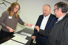 Accueil avec Régine de Bosset de la CNCI