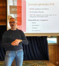 Adrien Juvet, Rédacteur en chef de RTN.CH , nous a fait vivre son quotidien de journaliste. L'interviewer a été interviewé par les auditeurs, impressionnés par l'amour du canton et l'enthousisame qui animaient le special guest de l'UNAM.