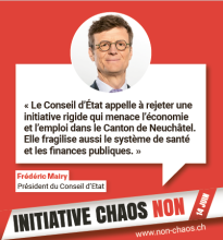 Frédéric Mairy dit NON à l'initiative UDC