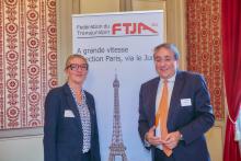 Maryline Mirat, Première adjointe au maire de Dole, aux côtés de Pascal Broulis